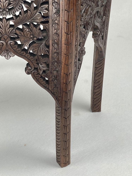 Image 1 of 19Th Century Burmese Hand Carved Side, 1890S