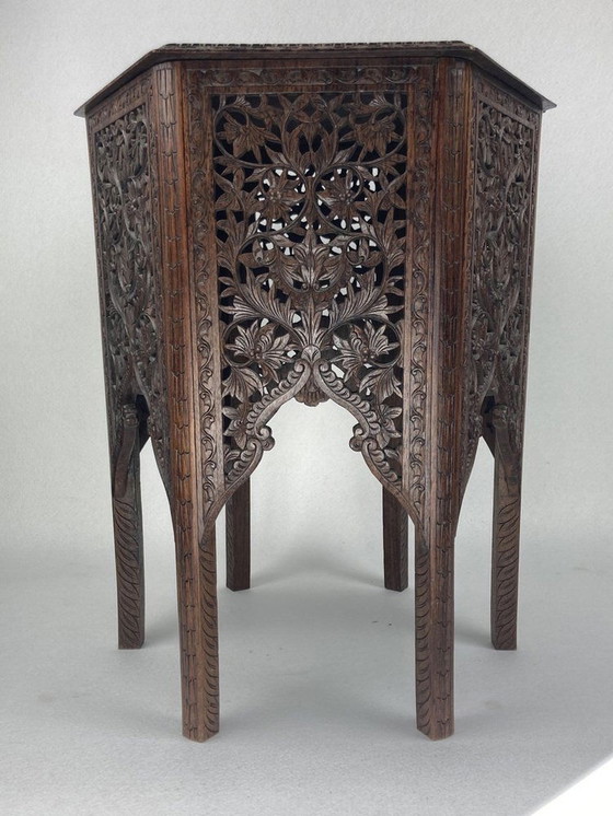 Image 1 of 19Th Century Burmese Hand Carved Side, 1890S