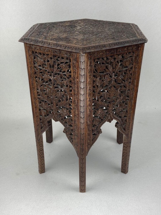 Image 1 of 19Th Century Burmese Hand Carved Side, 1890S