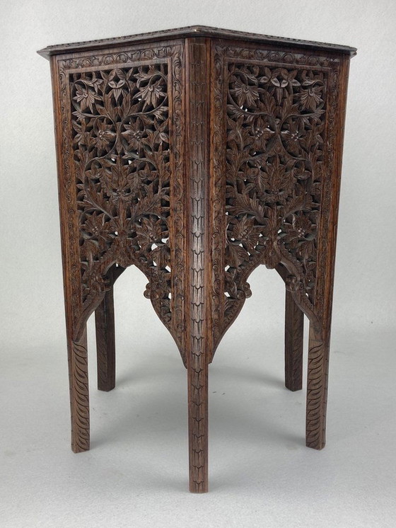 Image 1 of 19Th Century Burmese Hand Carved Side, 1890S