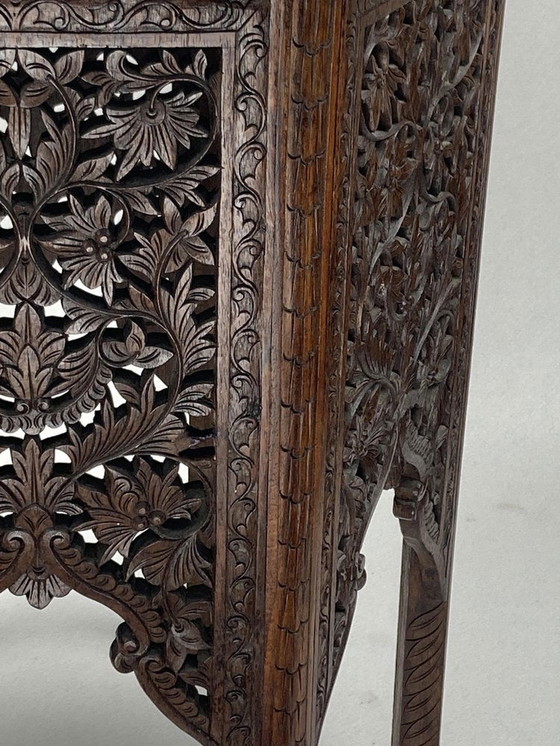 Image 1 of 19Th Century Burmese Hand Carved Side, 1890S