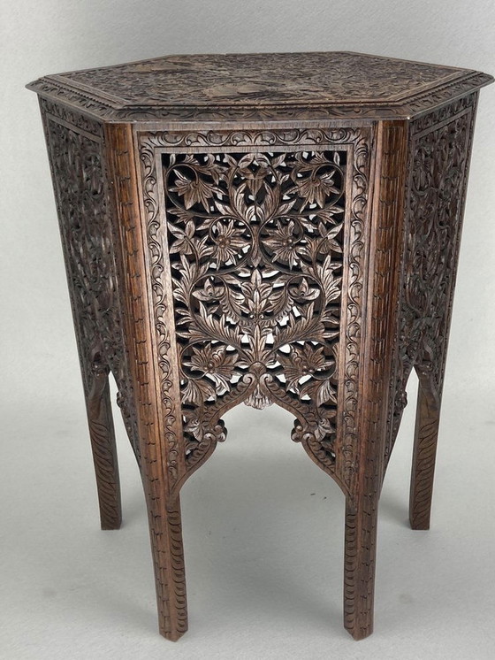 Image 1 of 19Th Century Burmese Hand Carved Side, 1890S