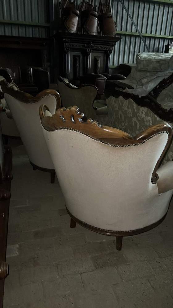 Image 1 of Antique Sofa With Armchairs