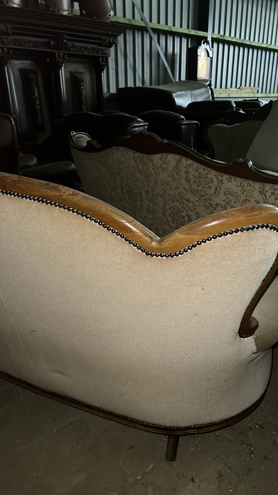 Image 1 of Antique Sofa With Armchairs
