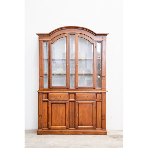 Image 1 of Vintage display cabinet in beech wood, Italy 1990