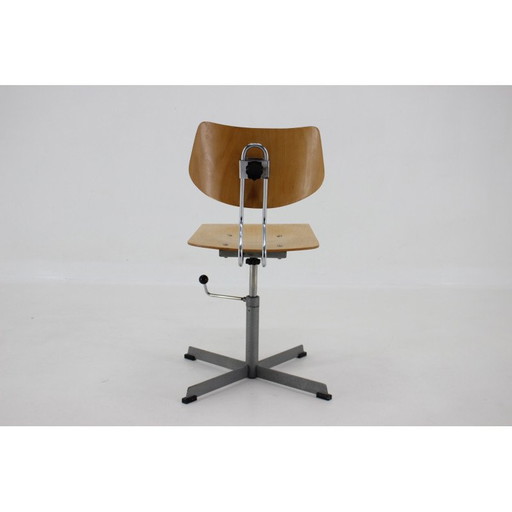 Vintage office swivel armchair, Czechoslovakia 1970s