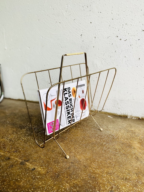 Image 1 of Vintage magazine rack String Design