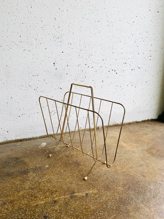 Image 1 of Vintage magazine rack String Design