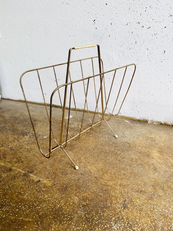 Image 1 of Vintage magazine rack String Design