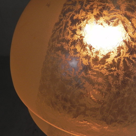 Image 1 of Art Deco pendant lamp with stepped glass ball, 1930s