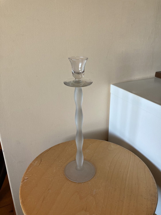 Image 1 of 2x Orrefors Celeste candlesticks