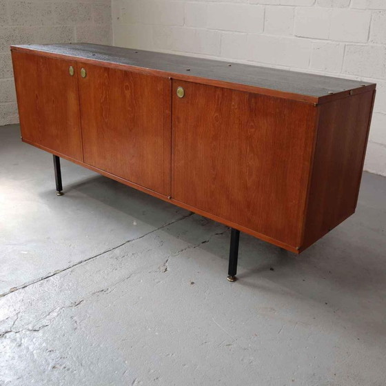 Image 1 of Teak sideboard by Louis Paolozzi for Monopoly, France 1960's