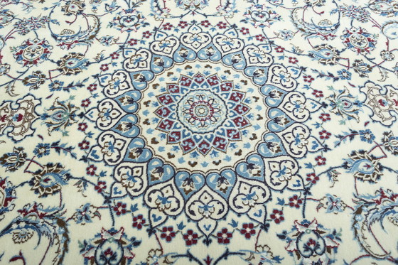 Image 1 of Hand-knotted Nain 9 La Oriental Rug With Silk - 311 X 201 Cm