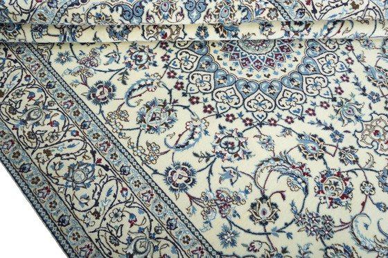 Image 1 of Hand-knotted Nain 9 La Oriental Rug With Silk - 311 X 201 Cm