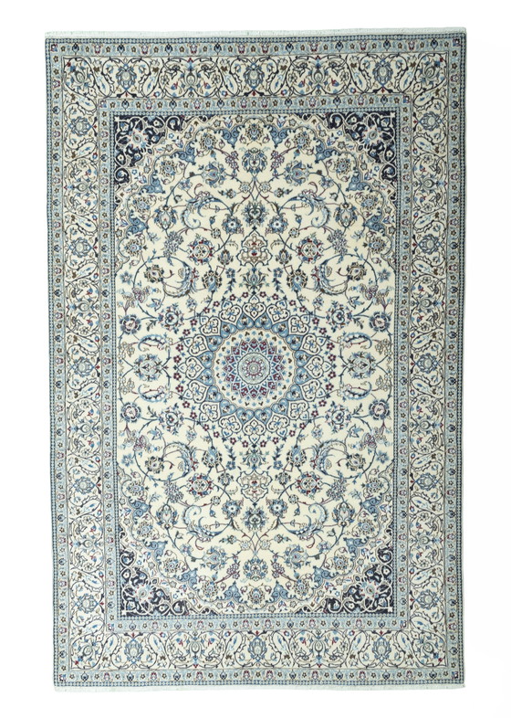 Image 1 of Hand-knotted Nain 9 La Oriental Rug With Silk - 311 X 201 Cm