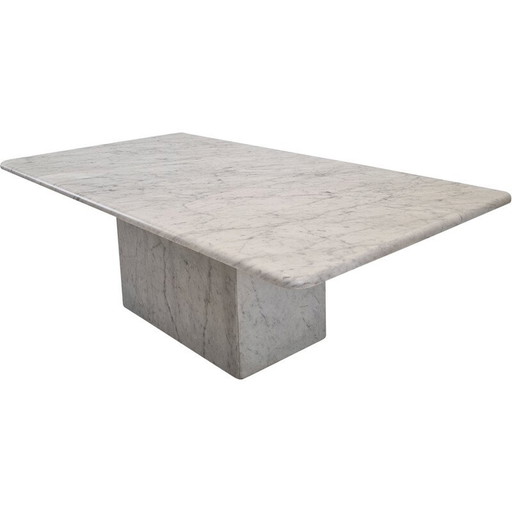 Italian vintage marble coffee table, 1980s