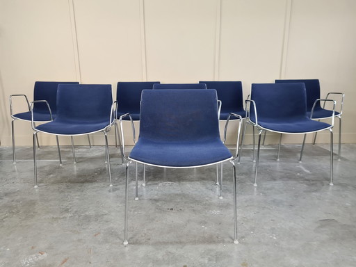 8 X Arper Catifa 46 Chairs