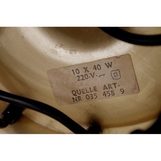 Image 1 of Lampada a sospensione a cascata vintage in ottone, anni '70