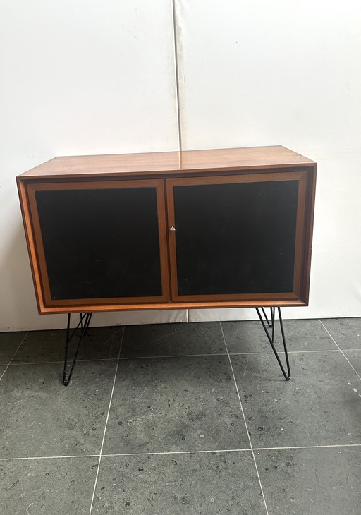 Midcentury Leather Cabinet 1960