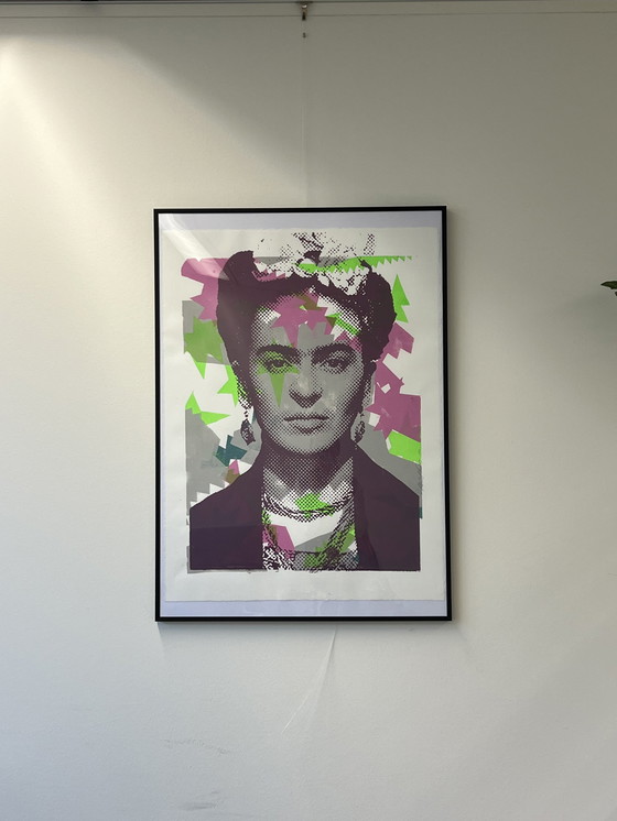 Image 1 of Ronald Hunter Silkscreen Painting Frida Kahlo 4 Roco Studio