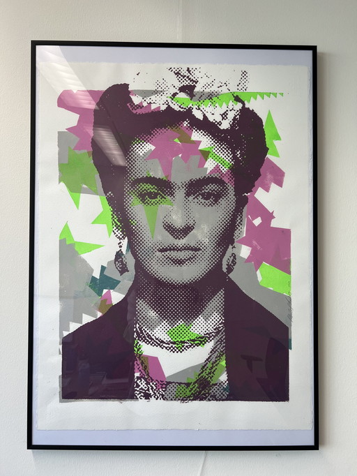 Ronald Hunter Silkscreen Painting Frida Kahlo 4 Roco Studio