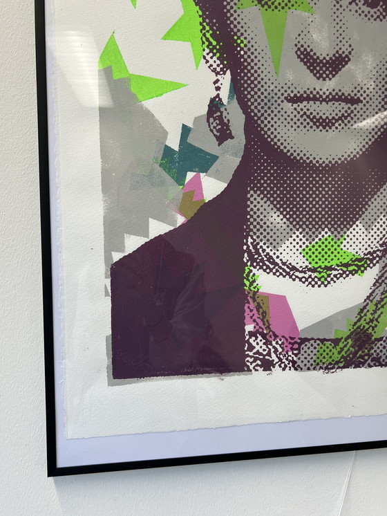 Image 1 of Ronald Hunter Silkscreen Painting Frida Kahlo 4 Roco Studio