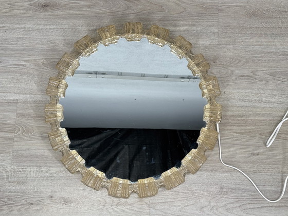 Image 1 of Mirror Lamp Ice Glass