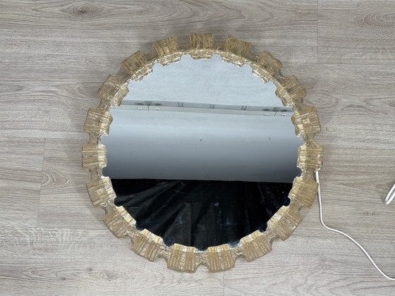 Image 1 of Mirror Lamp Ice Glass