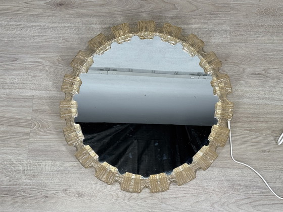 Image 1 of Mirror Lamp Ice Glass