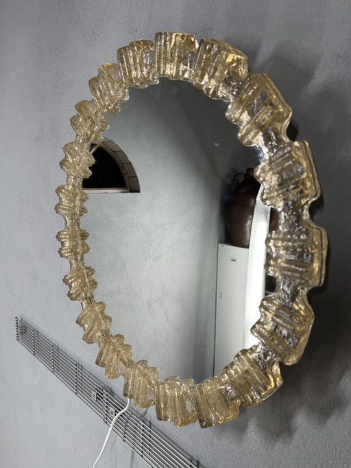 Mirror Lamp Ice Glass