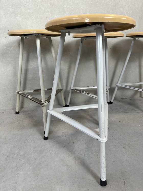 Image 1 of 5x industrial stools gray