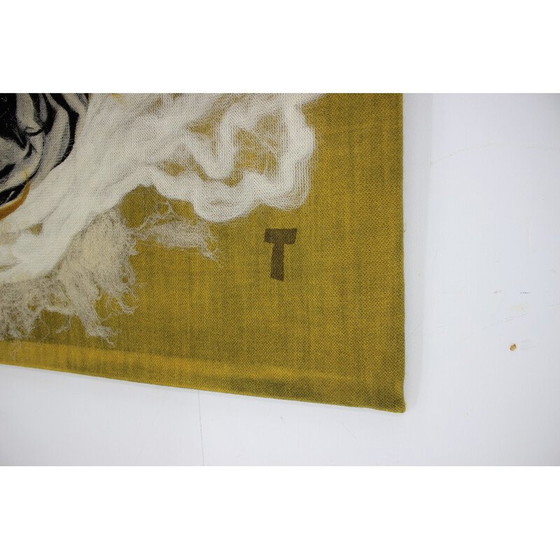 Image 1 of Vintage wool tapestry Art Protis ,Czechoslovakia 1970s