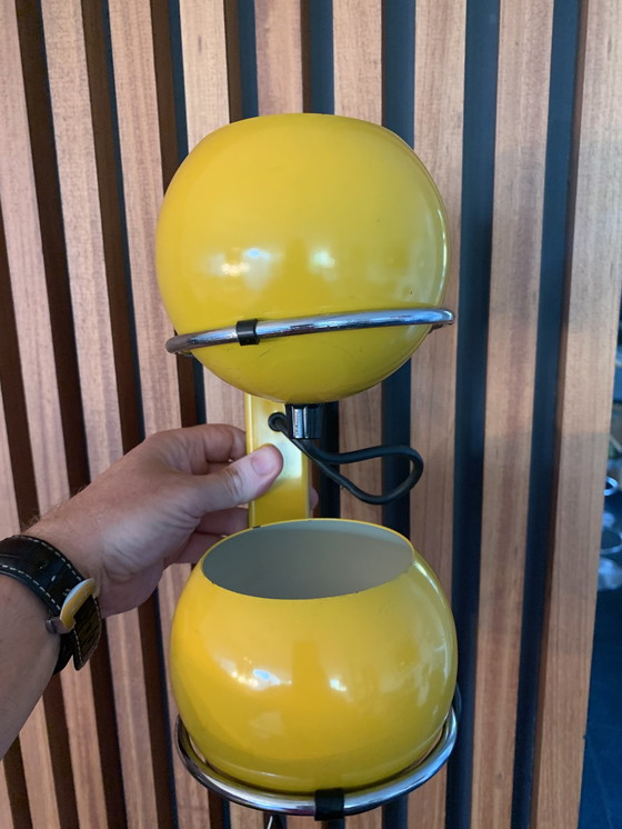 Image 1 of Gepo ochre yellow wall lamp with 2 bulbs