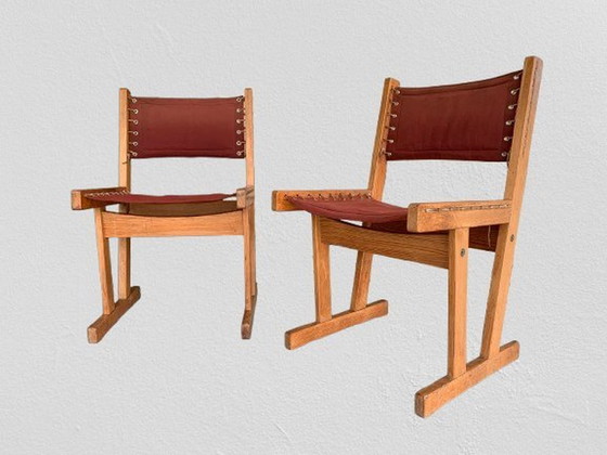 Image 1 of Safari Chairs By Svein Björneng For Bruksbo Norway