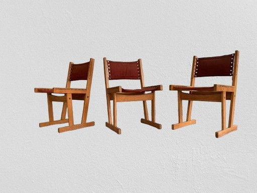 Safari Chairs By Svein Björneng For Bruksbo Norway