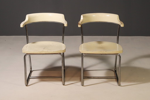 Bauhaus Armchairs Model K 16 By Robert Slezák, 1930S