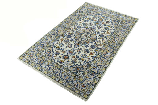 Hand-knotted Keshan oriental rug - 157 X 97 Cm