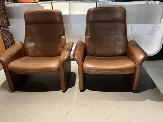 Image 1 of DeSede 3 seater sofa Ds44 & 2 armchairs Ds50