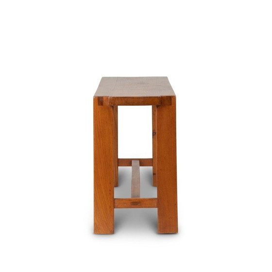 Image 1 of Vintage elmwood bench by Pierre Chapo, 1970