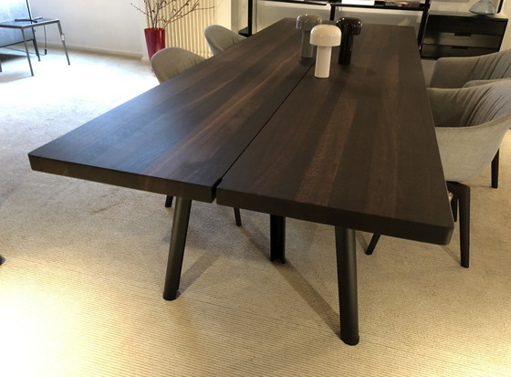 Image 1 of New Arco Trestle table 105 x 280 cm Dark smoke Oak