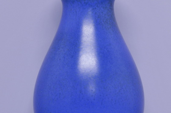 Image 1 of vase bleu Allemagne de l'Ouest Carstens