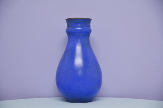 Image 1 of vase bleu Allemagne de l'Ouest Carstens