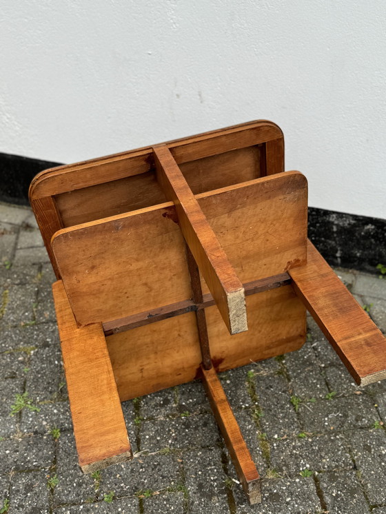 Image 1 of Oak Art Deco Side Table