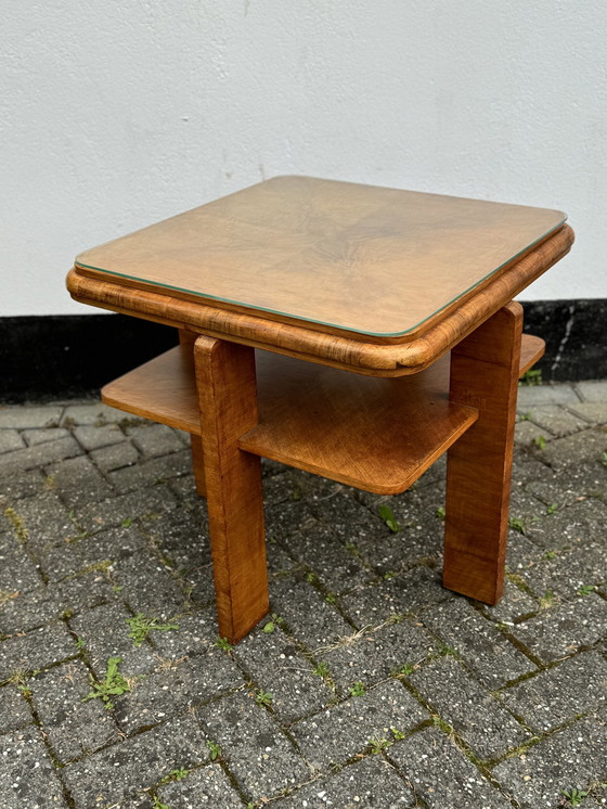 Image 1 of Oak Art Deco Side Table