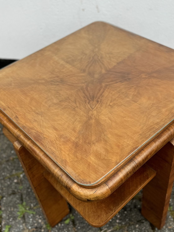 Image 1 of Oak Art Deco Side Table