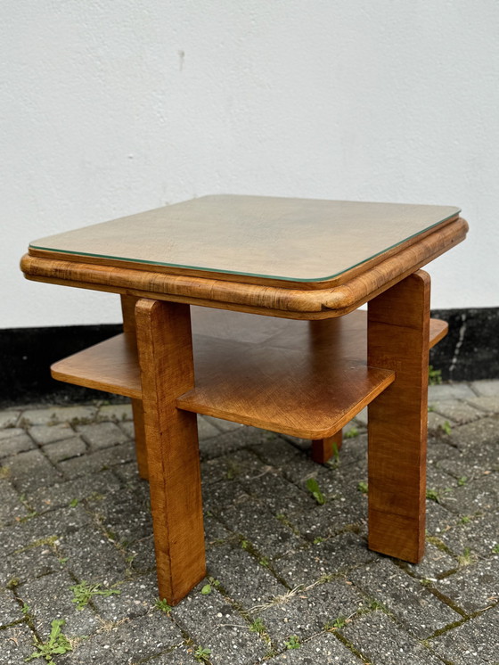 Image 1 of Oak Art Deco Side Table