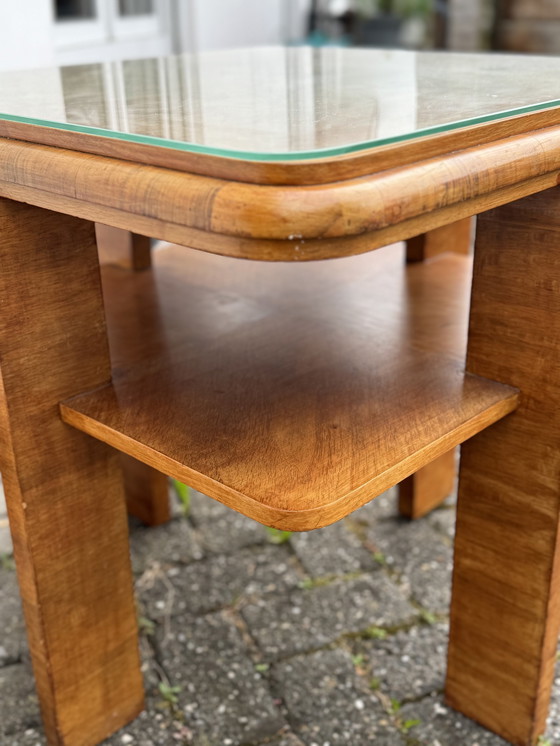 Image 1 of Oak Art Deco Side Table