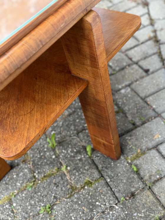 Image 1 of Oak Art Deco Side Table