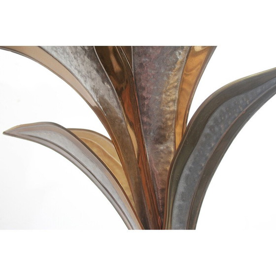 Image 1 of Vintage floor lamp in brass by Henri Fernandez for Honore, France 1970s