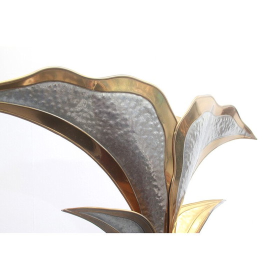 Image 1 of Vintage floor lamp in brass by Henri Fernandez for Honore, France 1970s